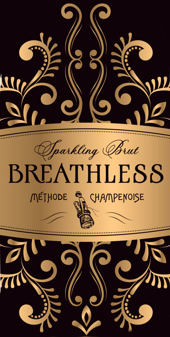 TABC label artwork for Breathless Sparkling Brut