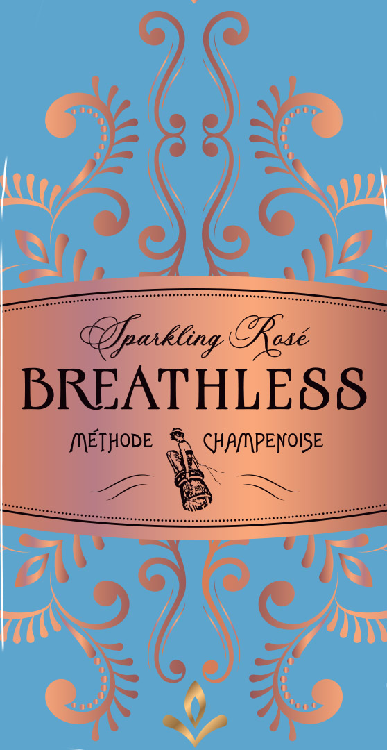 TABC label artwork for Breathless Brut Rose
