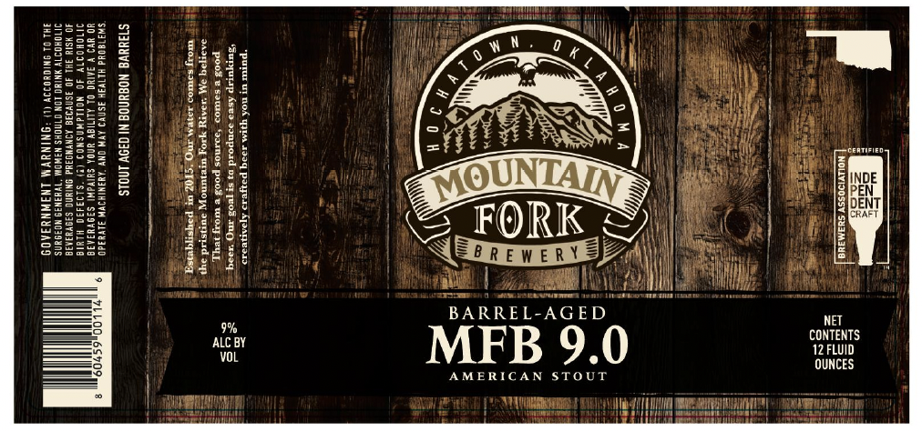 TABC label artwork for Barrel Aged MFB 9.0