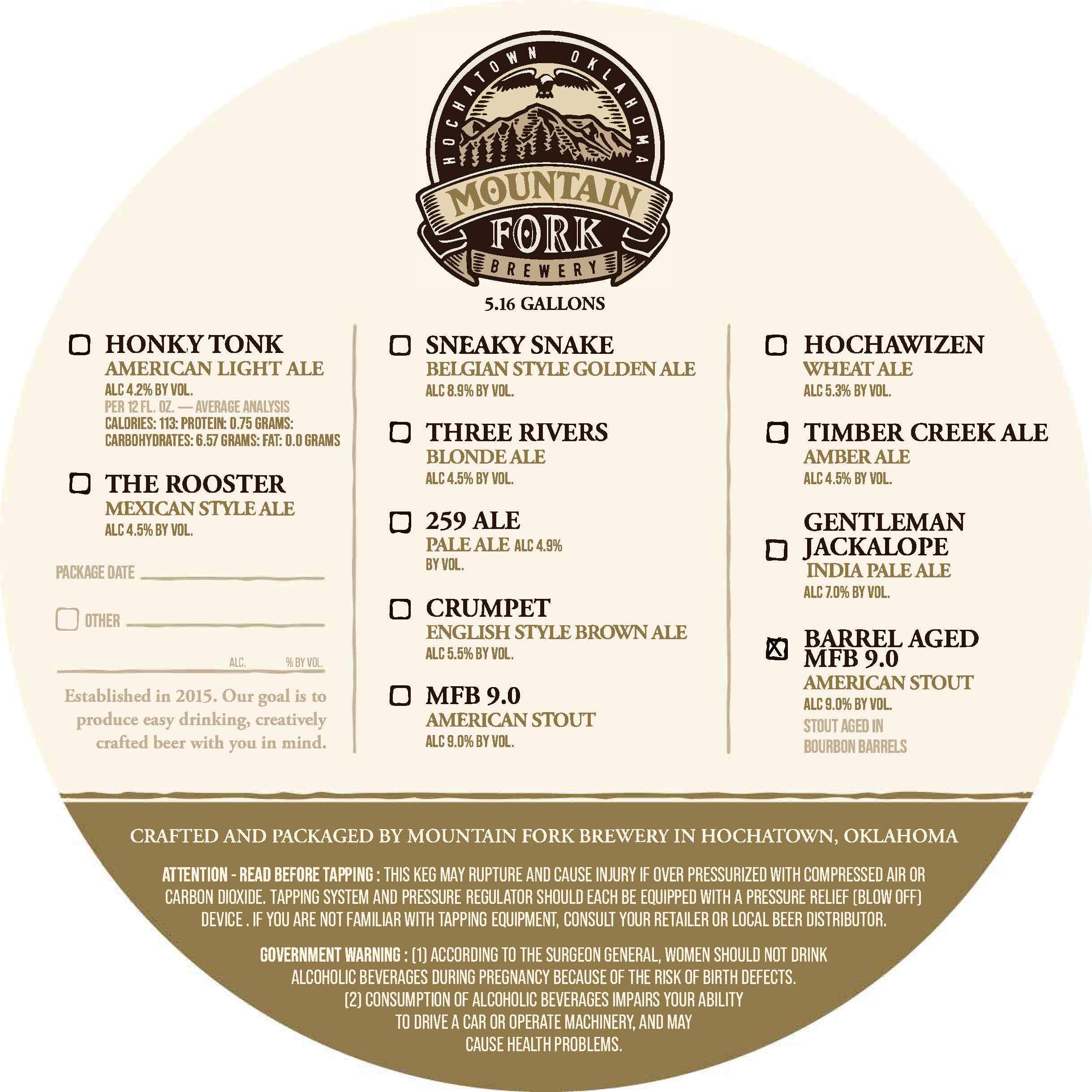 TABC label artwork for Barrel Aged MFB 9.0
