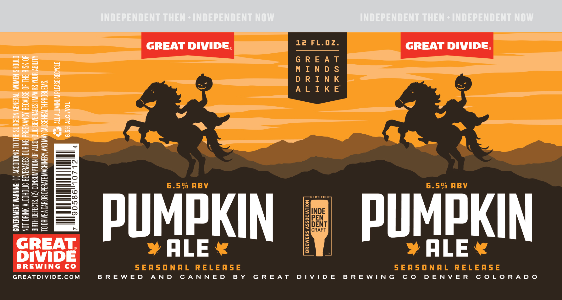 TABC label artwork for PUMPKIN ALE