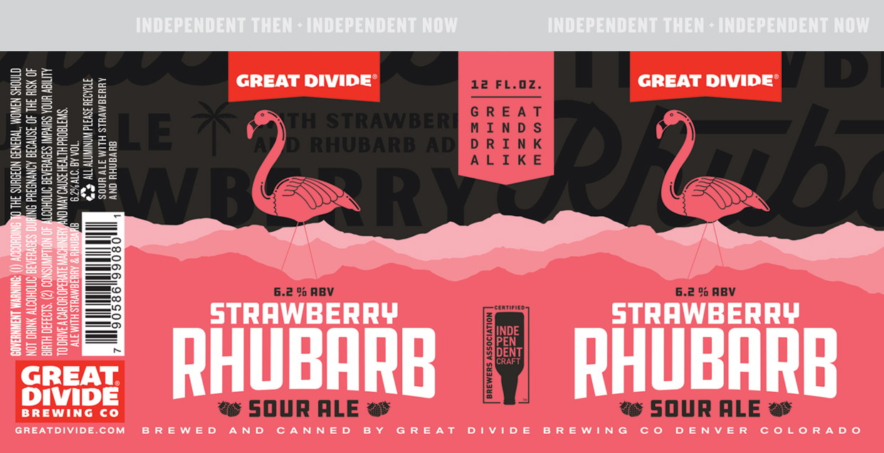 TABC label artwork for STRAWBERRY RHUBARB SOUR ALE