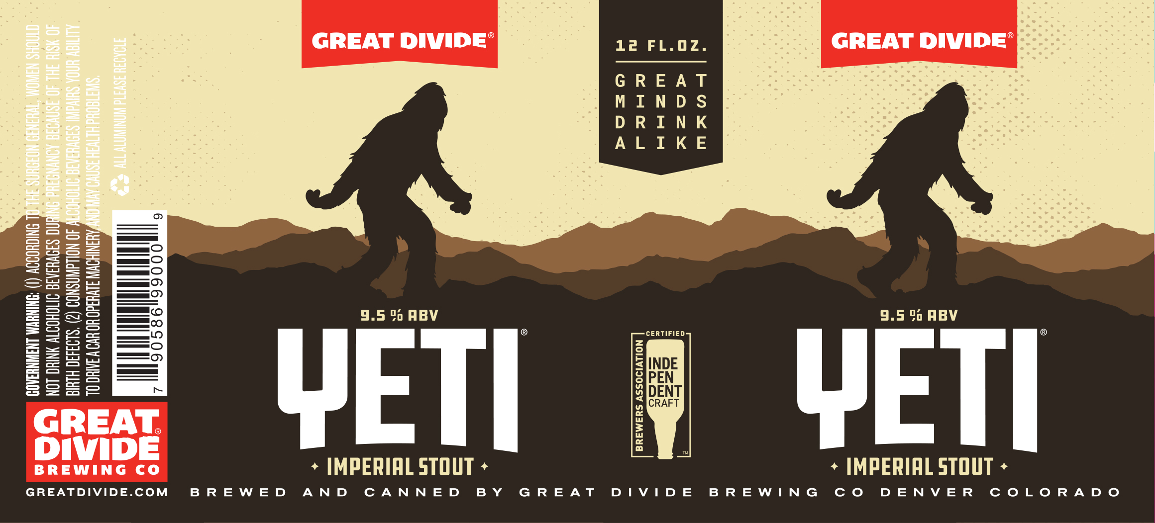 TABC label artwork for YETI IMPERIAL STOUT
