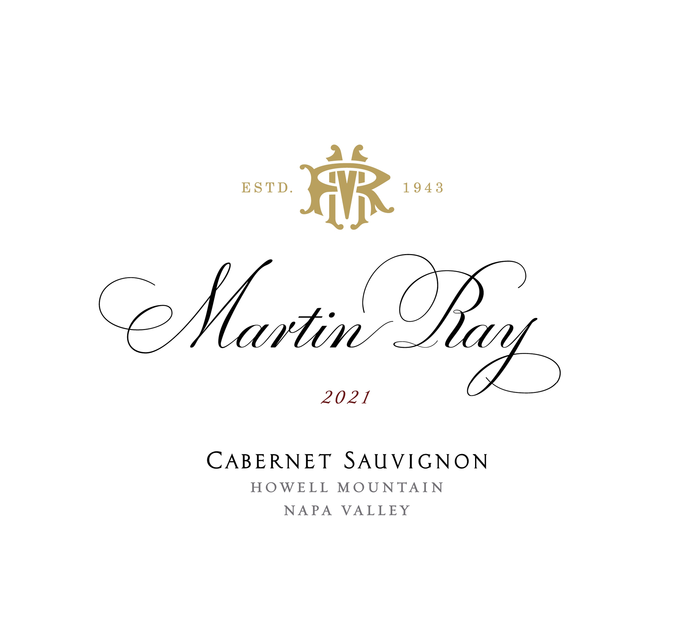 TABC label artwork for Martin Ray Cabernet Sauvignon Howell Mountain 23-0369