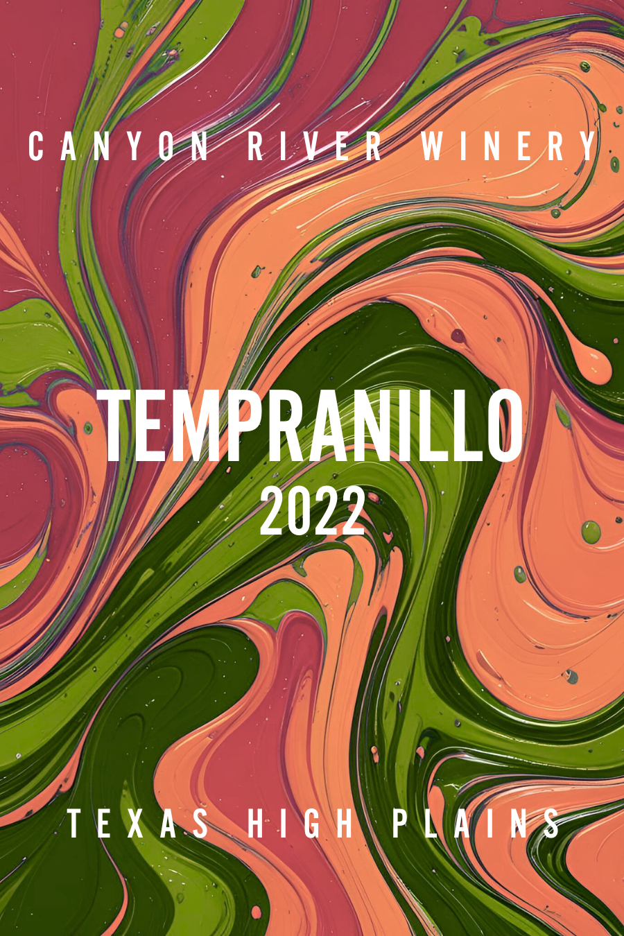 TABC label artwork for Tempranillo Texas High Plains
