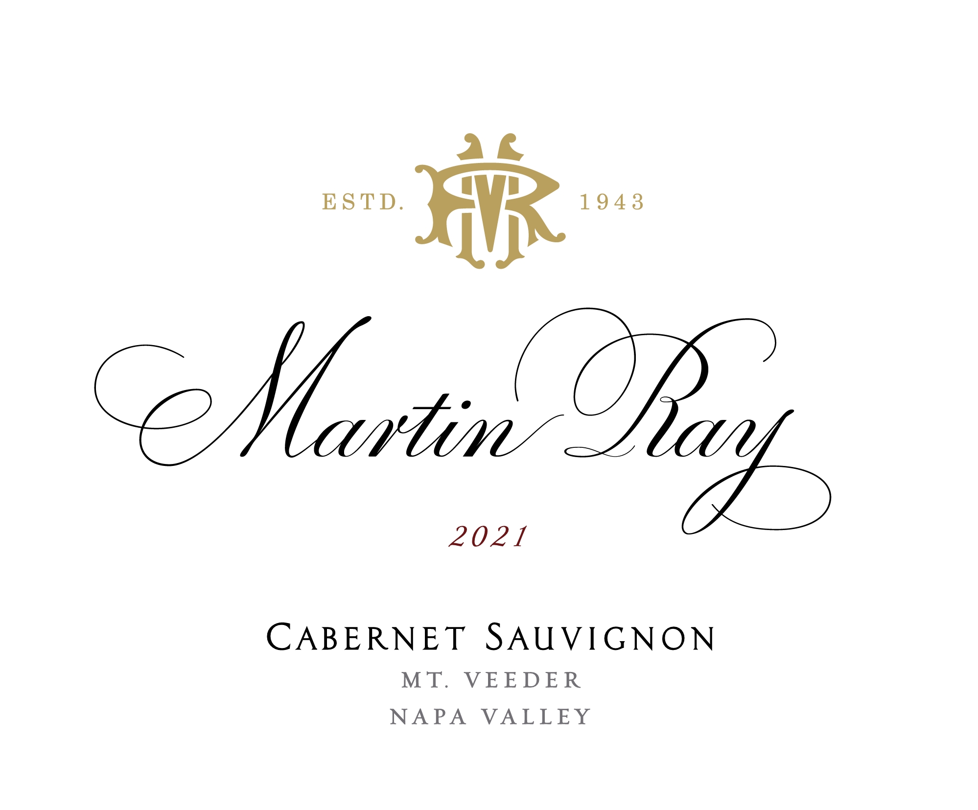 TABC label artwork for Martin Ray Cabernet Sauvignon Mt. Veeder 23-0377