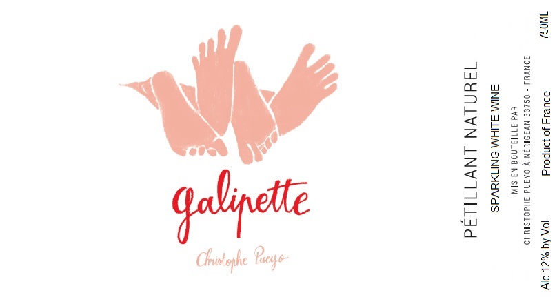 TABC label artwork for Vignobles Pueyo Galipette Petillant Naturel