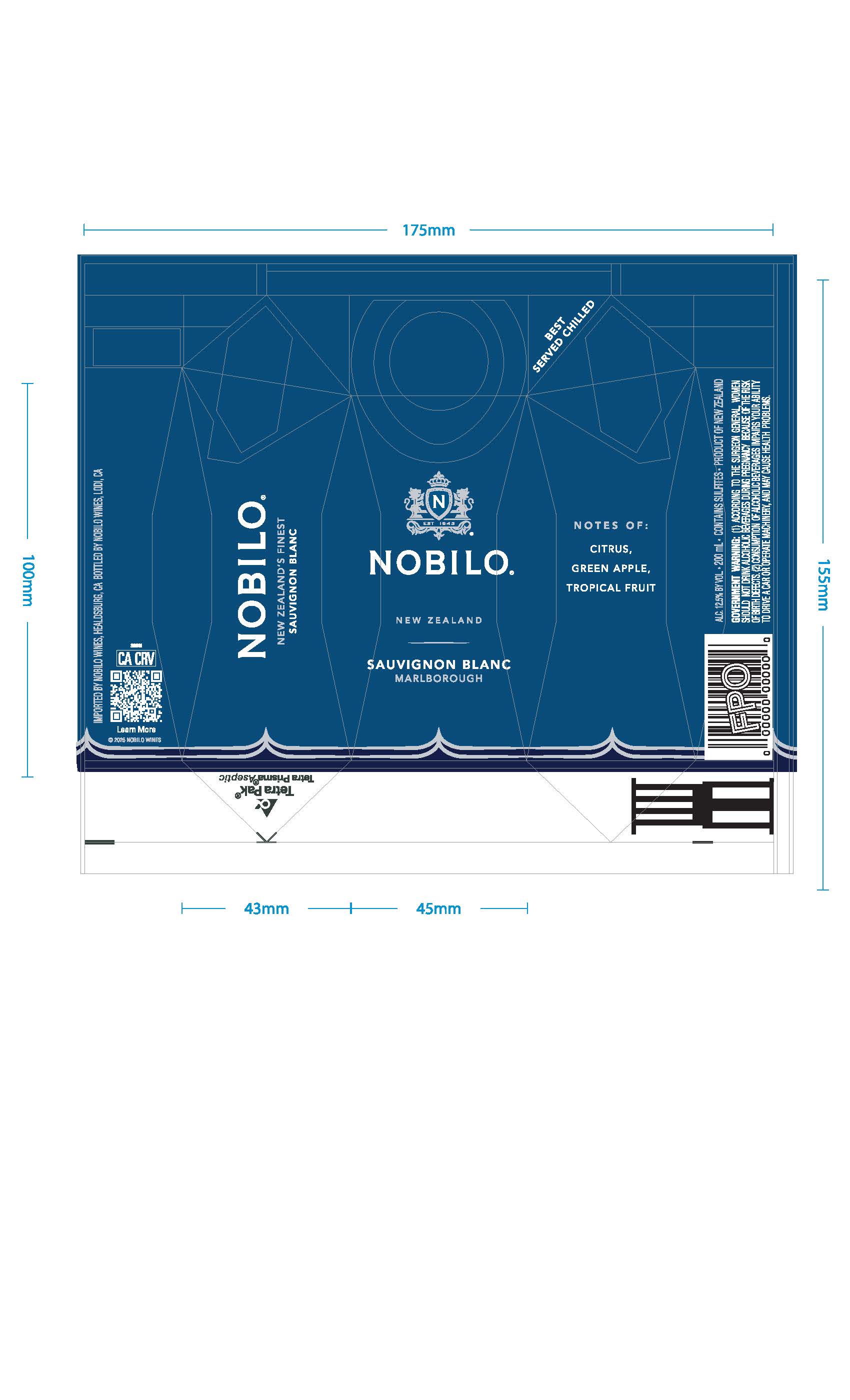 TABC label artwork for Nobilo Sauvignon Blanc Marlborough New Zealand