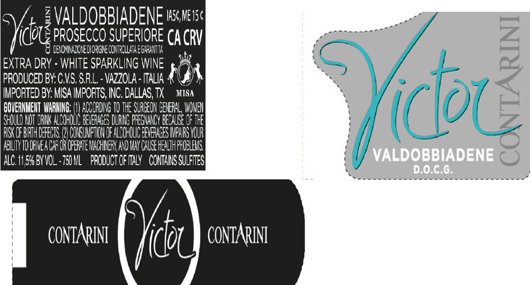 TABC label artwork for VICTOR
