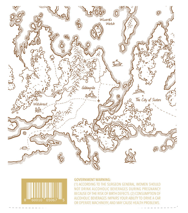 TABC label artwork for Find Familiar Spirits Quest's End Druid