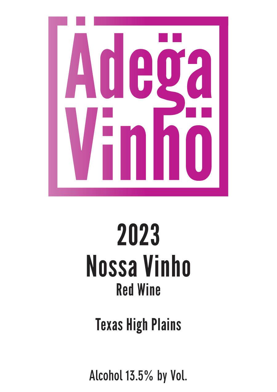 TABC label artwork for Adega Vinho Nossa Vinho