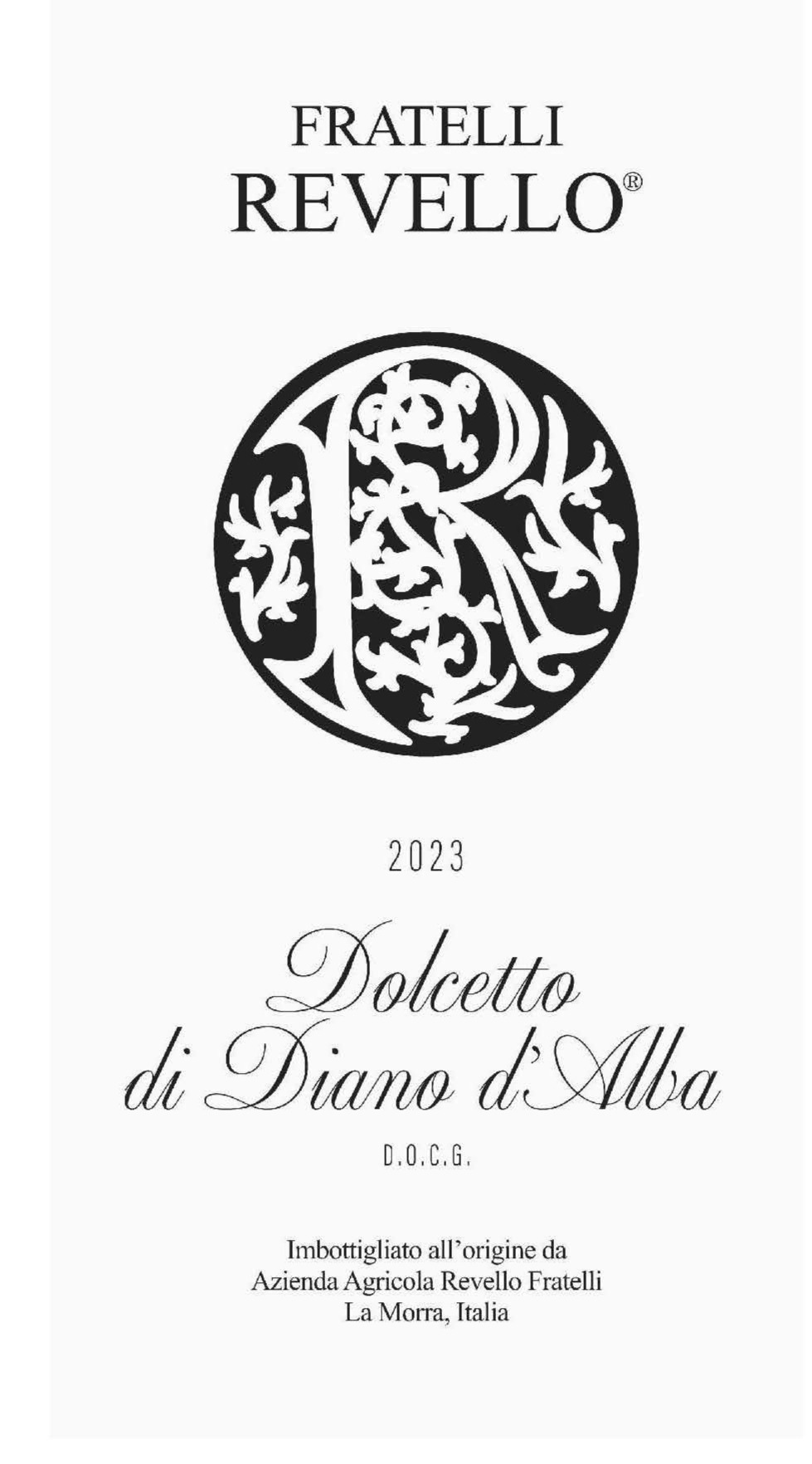 TABC label artwork for FRATELLI REVELLO DOLCETTO DI DIANO D ALBA