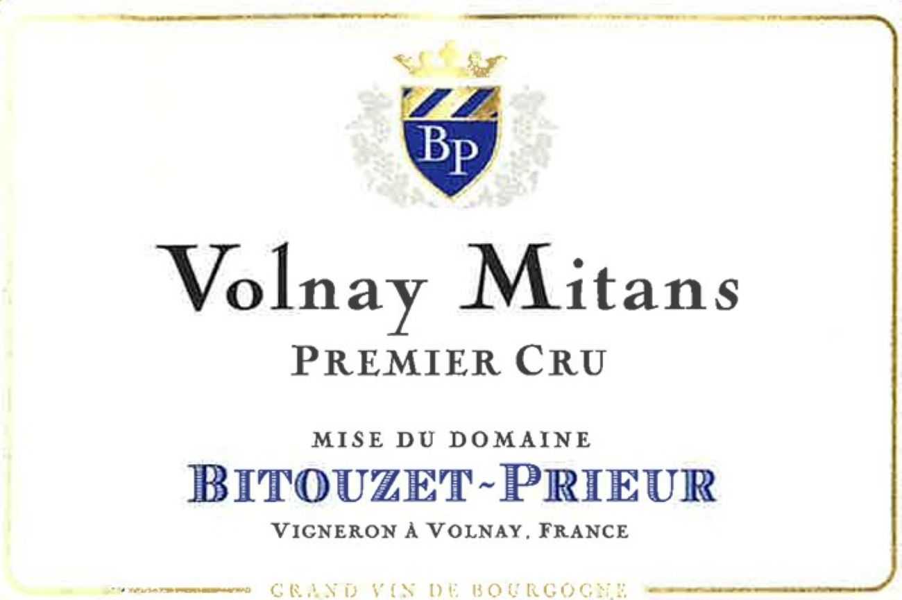 TABC label artwork for Domaine Bitouzet-Prieur Volnay 1er Cru Mitans
