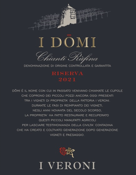 TABC label artwork for I VERONI I DOMI RISERVA