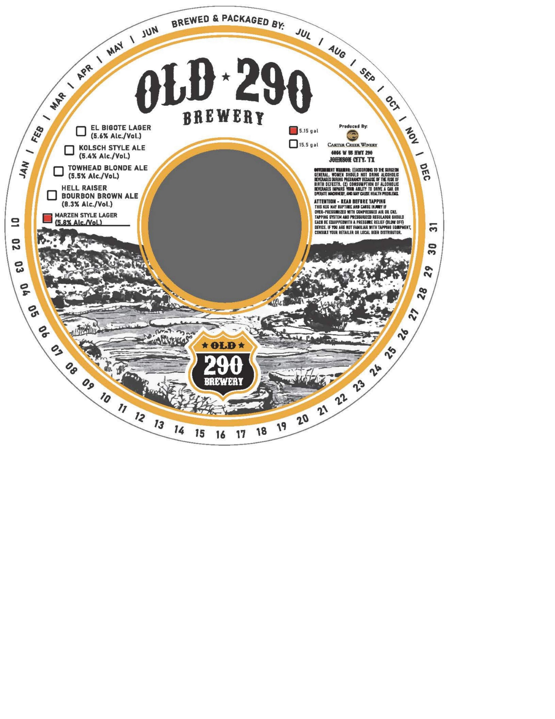 TABC label artwork for Marzen Style Lager