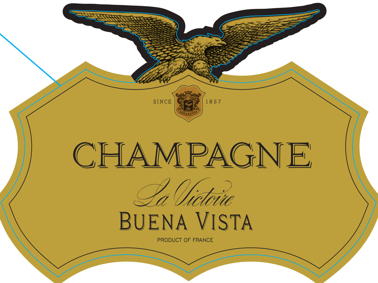 TABC label artwork for BUENA VISTA