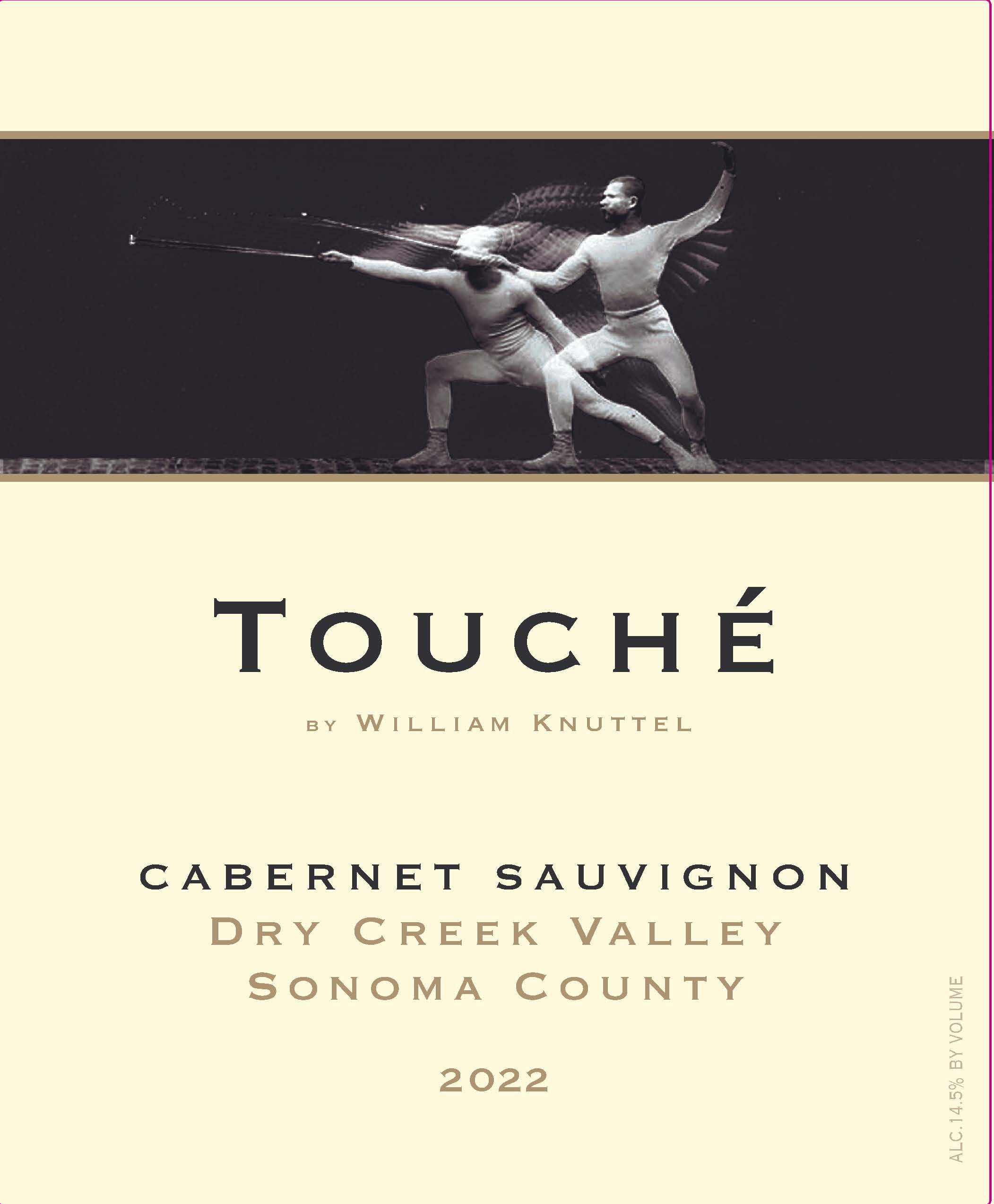 TABC label artwork for Touche Cabernet Sauvignon, Dry Creek Valley, Sonoma County