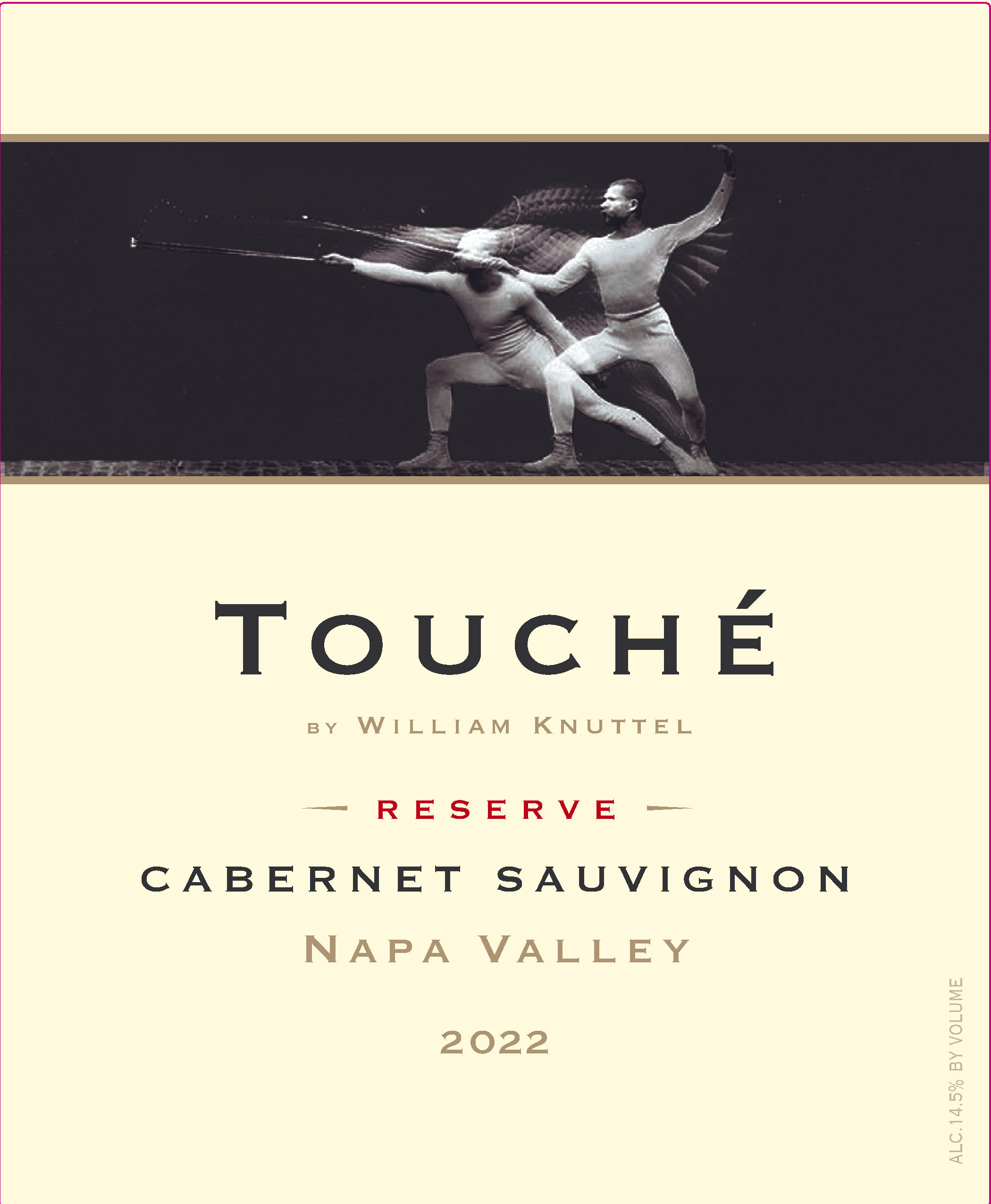 TABC label artwork for Touche Cabernet Sauvignon, Reserve, Napa Valley