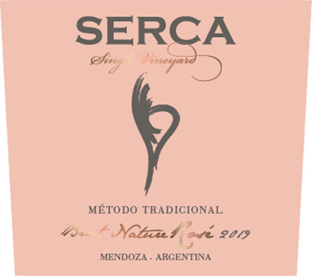 TABC label artwork for SERCA Sparkling Wine