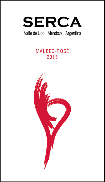 TABC label artwork for SERCA Malbec Rose