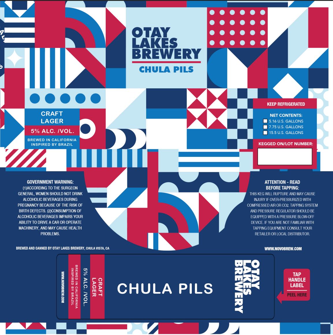 TABC label artwork for Chula Pils