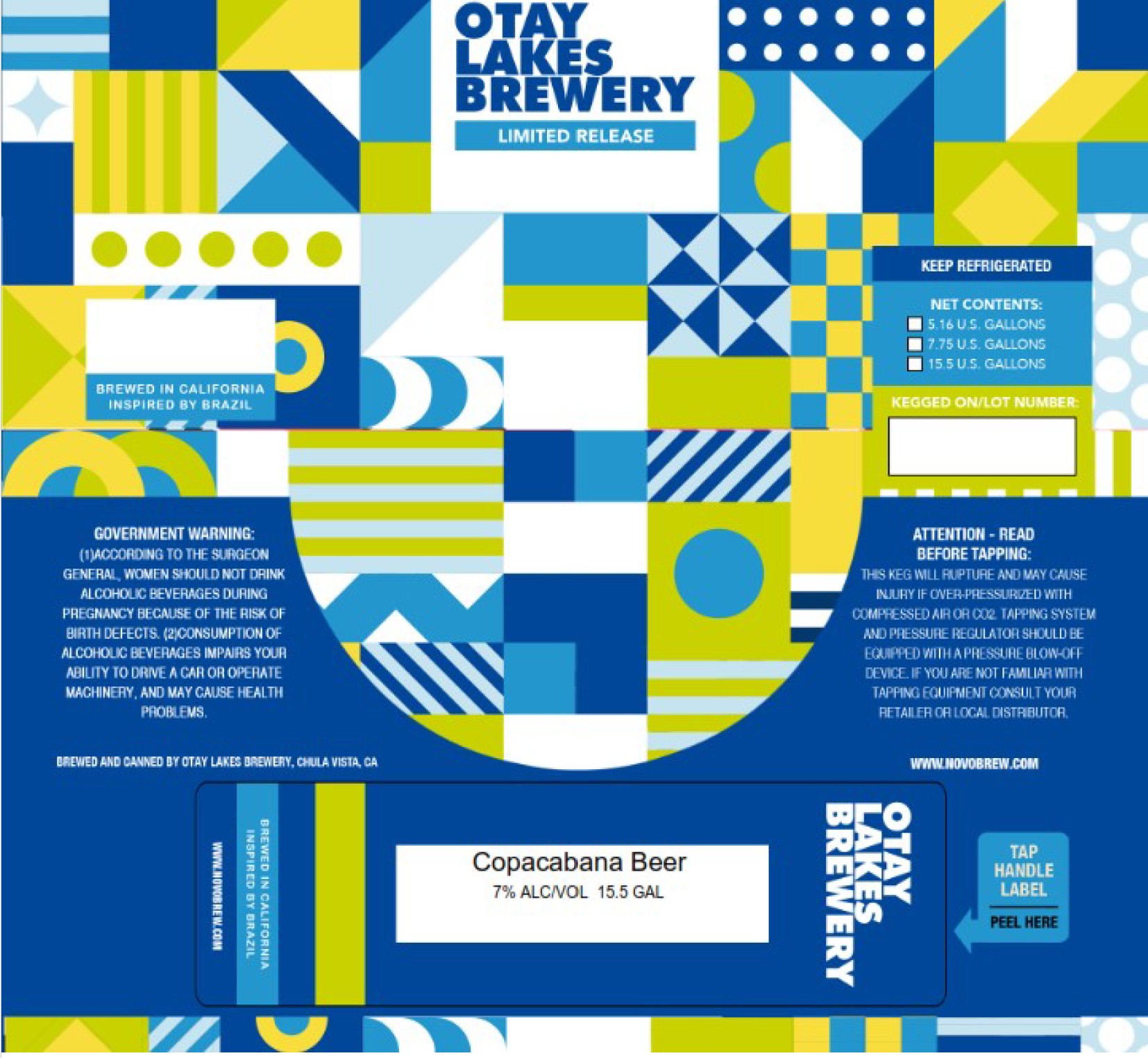 TABC label artwork for COPACABANA