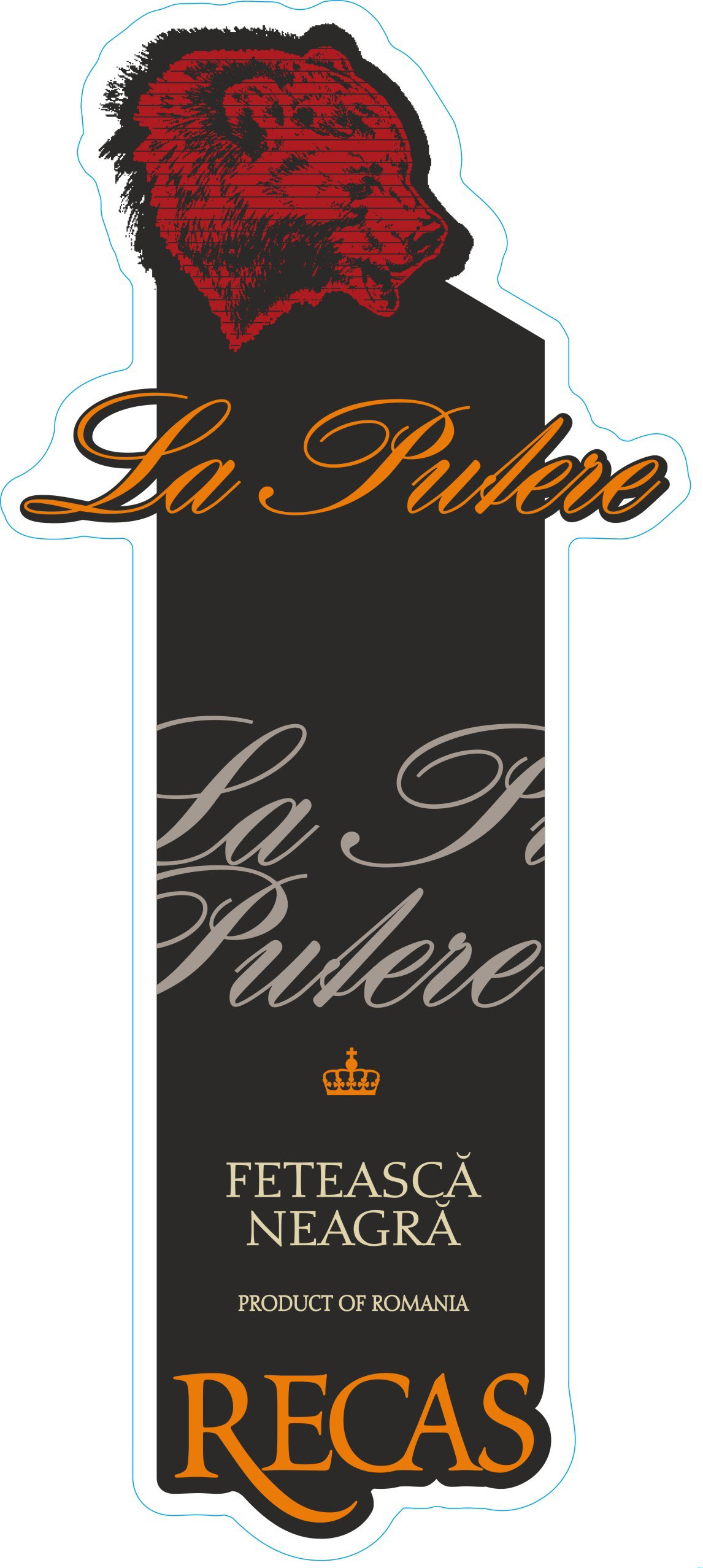 TABC label artwork for Recas La Putere Feteasca Neagra