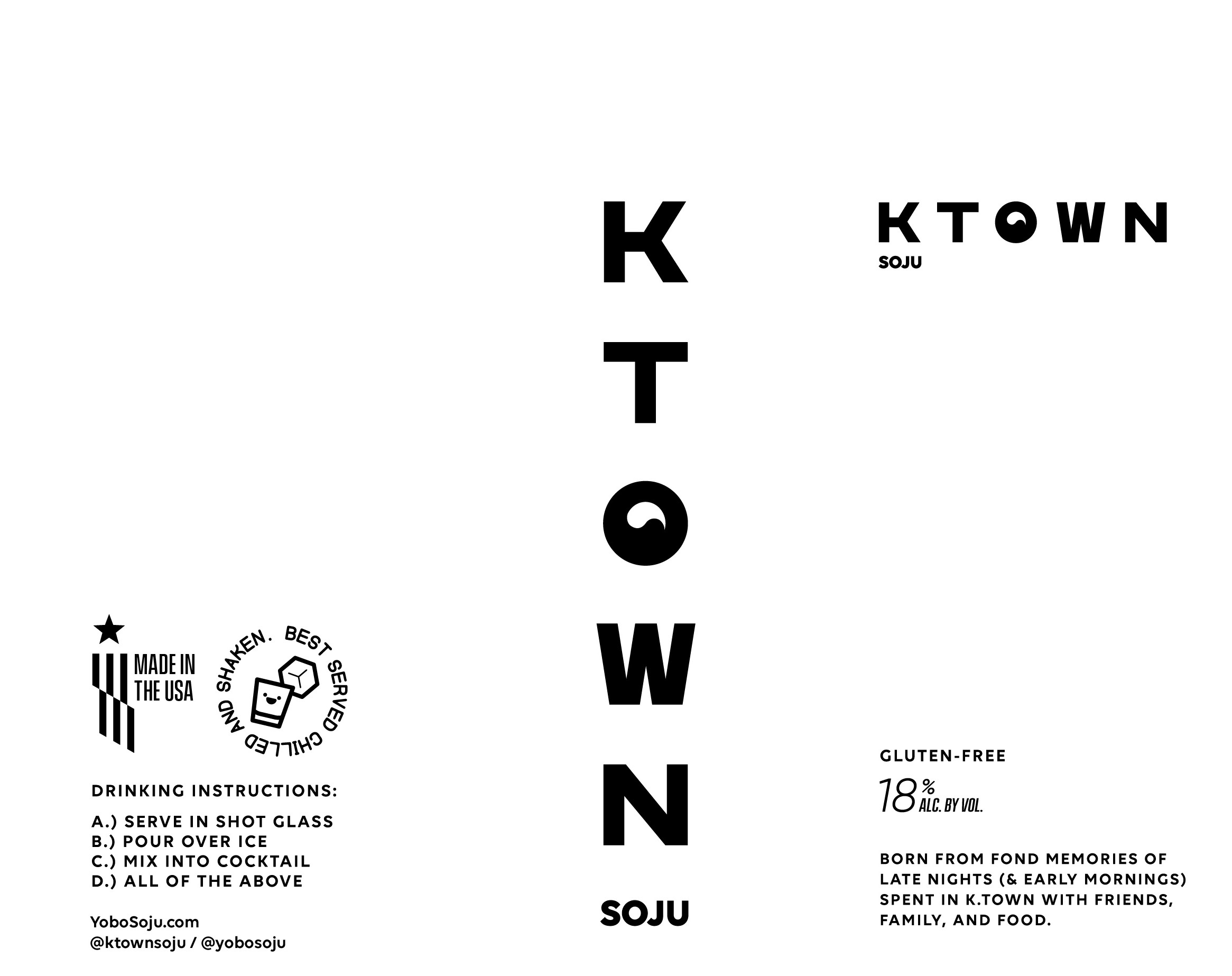 TABC label artwork for KTOWN KOREAN PEAR + LIME