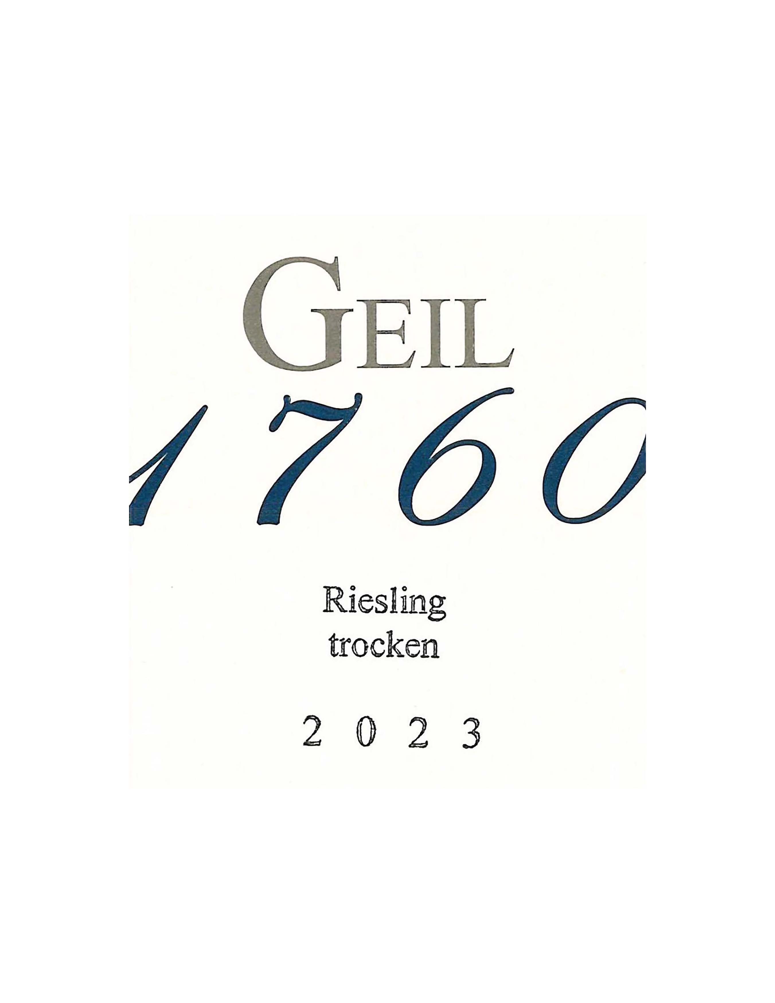 TABC label artwork for Weingut Geil Reisling Dry