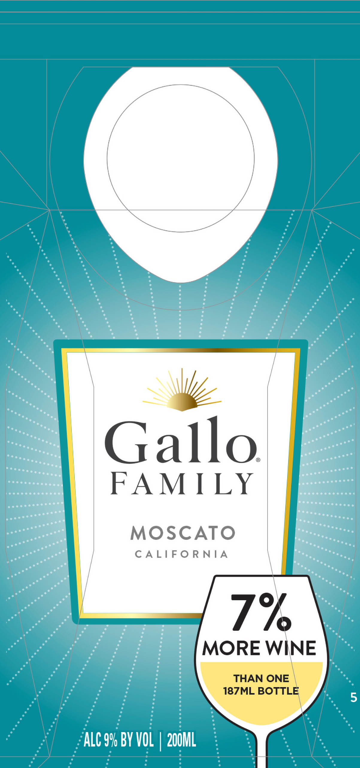 TABC label artwork for Gallo Family Moscato California