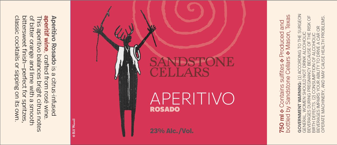 TABC label artwork for SANDSTONE CELLARS APERITIVO ROSADO