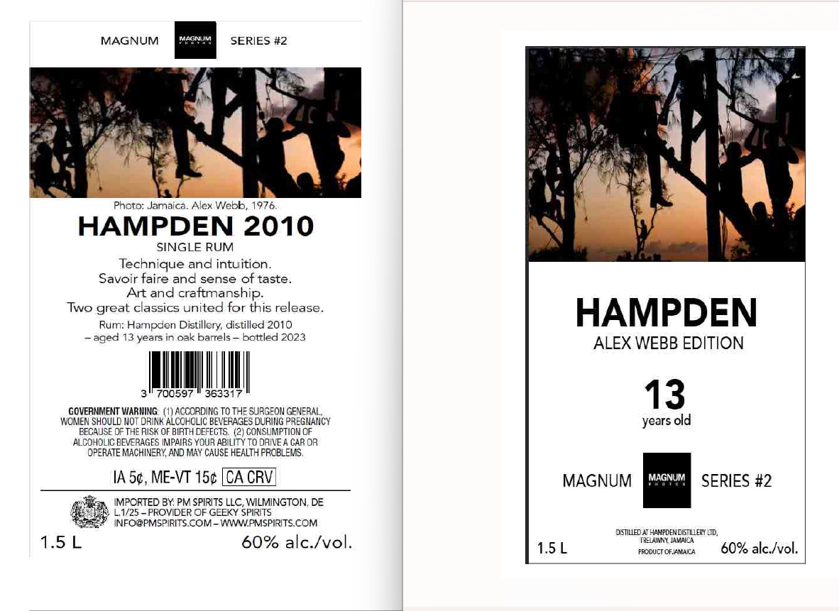 TABC label artwork for Magnum Series #2 Hampden 13yr
