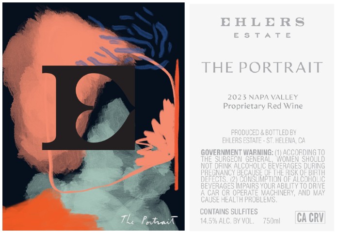 TABC label artwork for EHLERS ESTATE THE PORTRAIT RED