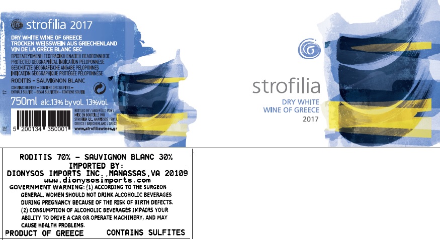 TABC label artwork for STROFILIA WHITE