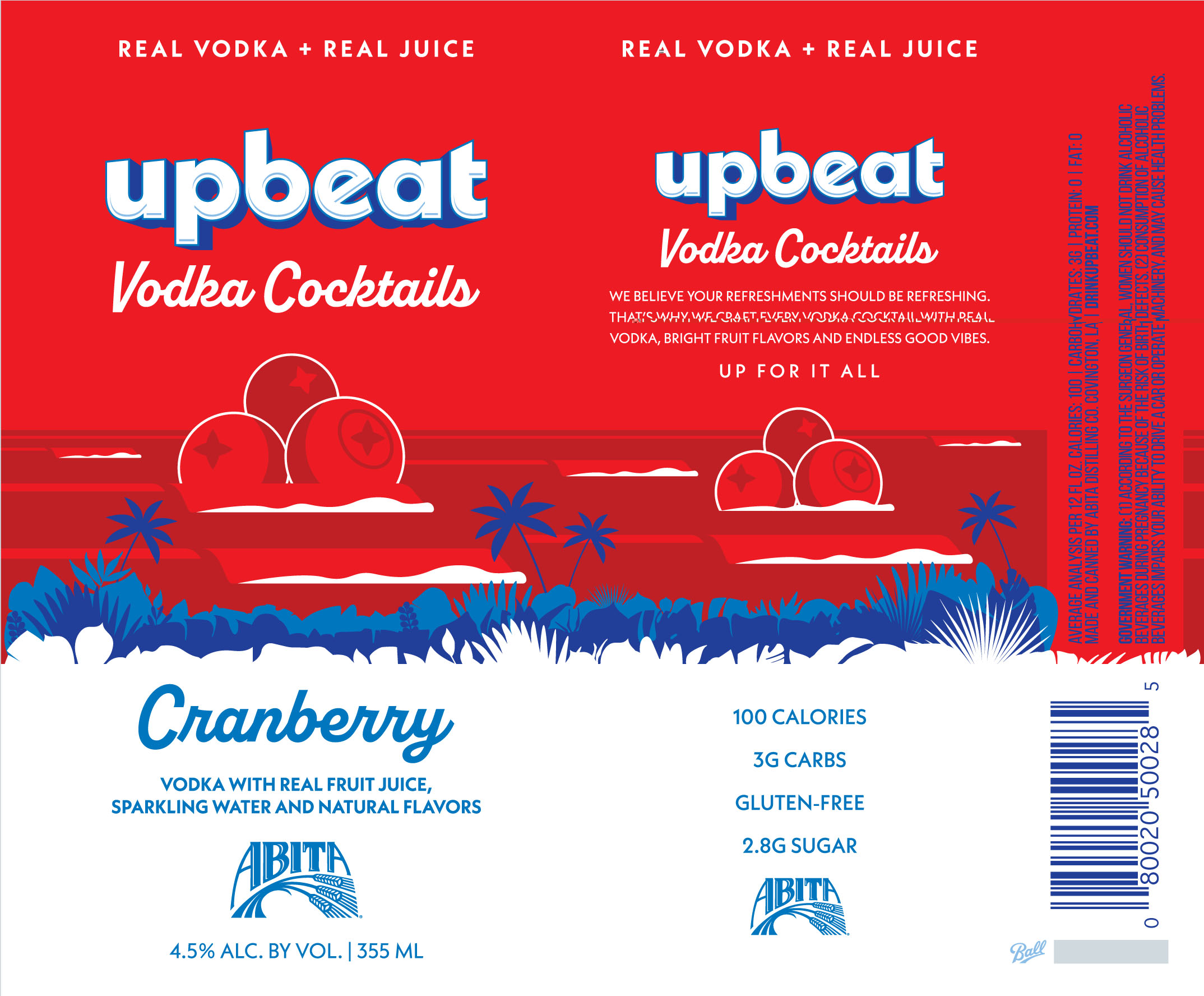 TABC label artwork for Upbeat Cranberry
