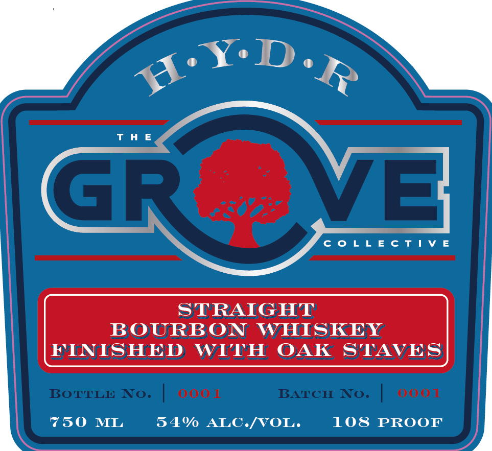 TABC label artwork for The Groove Collective Straight Bourbon Whiskey
