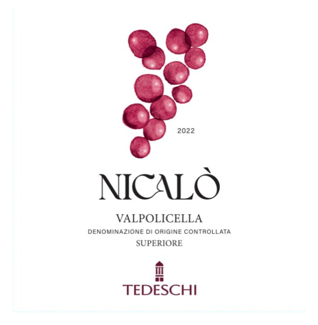 TABC label artwork for Tedeschi Nicalo Valpolicella DOC Superiore