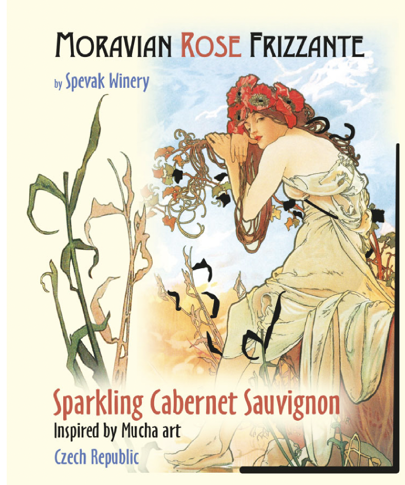 TABC label artwork for Moravian Rosé Frizzante by Spevak Winery 2024 Cabernet Sauvignon