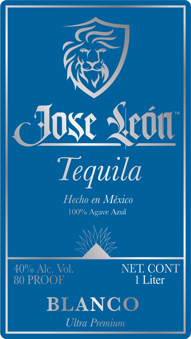 TABC label artwork for Jose Leon Blanco 1 Liter