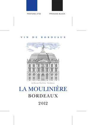 TABC label artwork for LA MOULINIERE BLANC