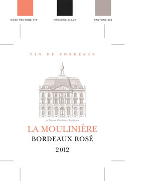 TABC label artwork for LA MOULINIERE ROSE