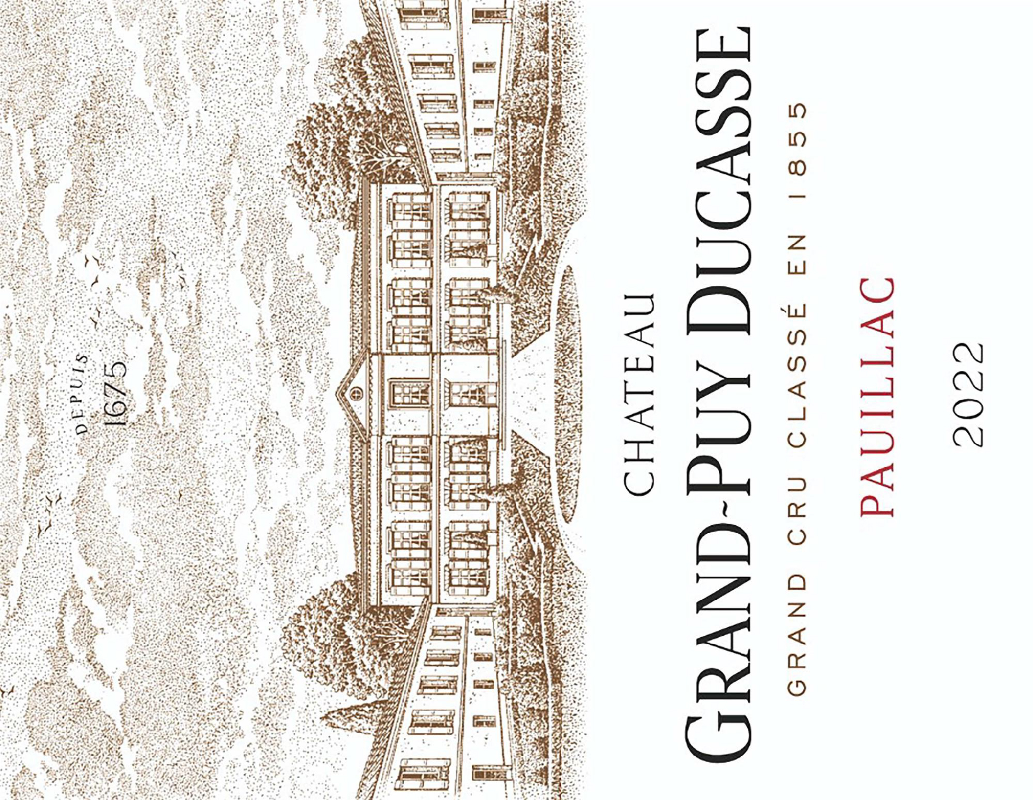TABC label artwork for CHATEAU GRAND PUY DUCASSE PAUILLAC