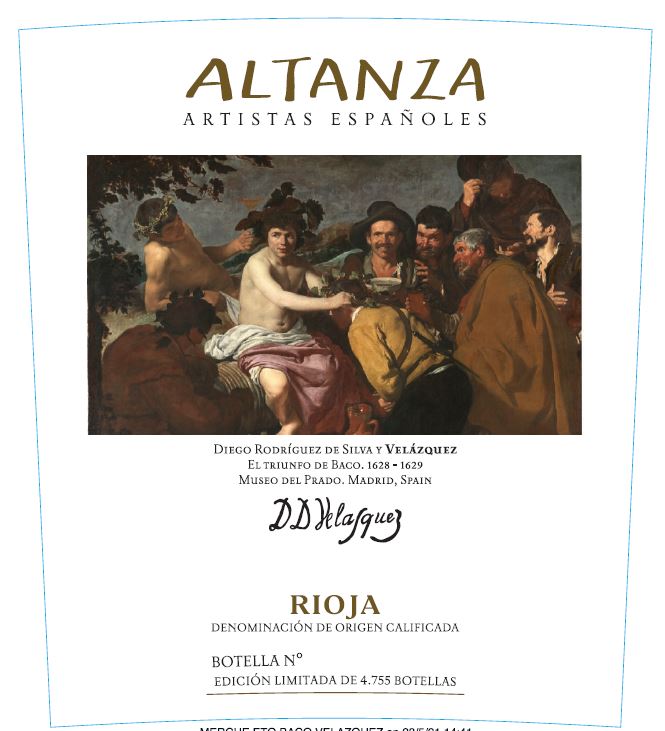 TABC label artwork for Altanza Artistas Españoles