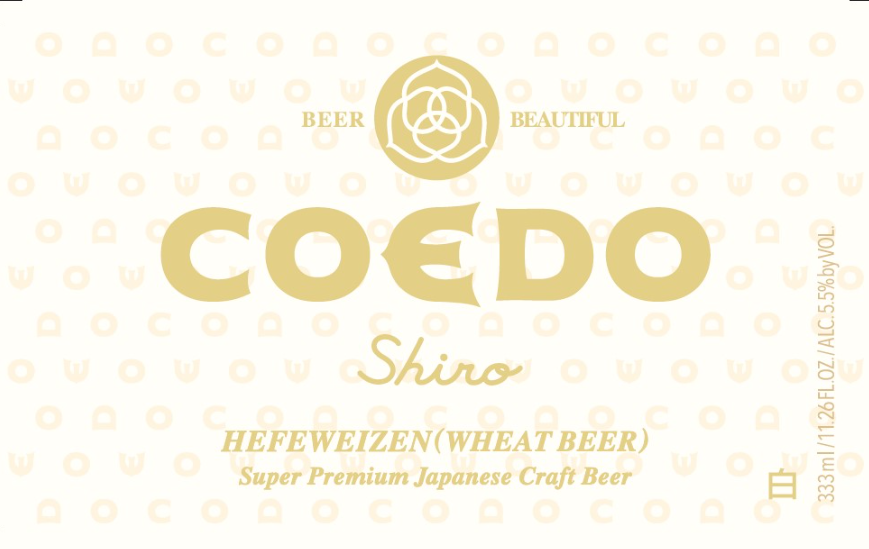 TABC label artwork for COEDO SHIRO