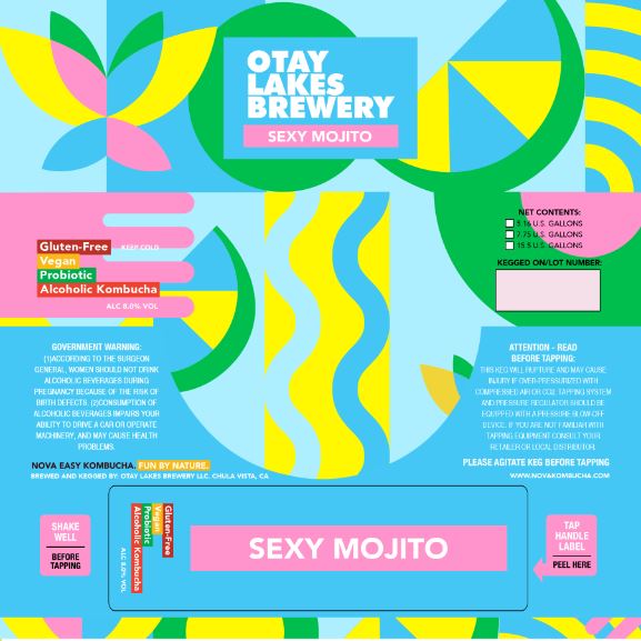 TABC label artwork for Sexy Mojito