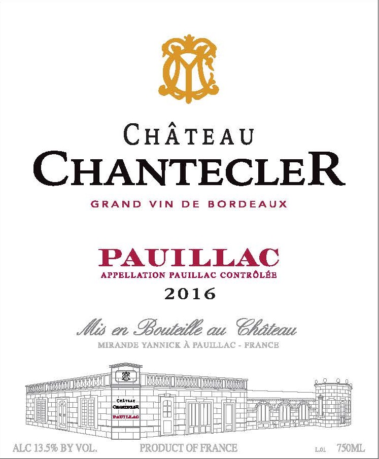 TABC label artwork for Chateau Chantecler Pauillac