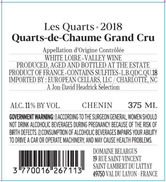 TABC label artwork for DOMAINE BELARGUS