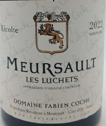 TABC label artwork for DOMAINE FABIEN COCHE LES LUCHETS