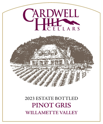 TABC label artwork for Cardwell Hill Cellars 2023 Estate Bottled Pinot Gris