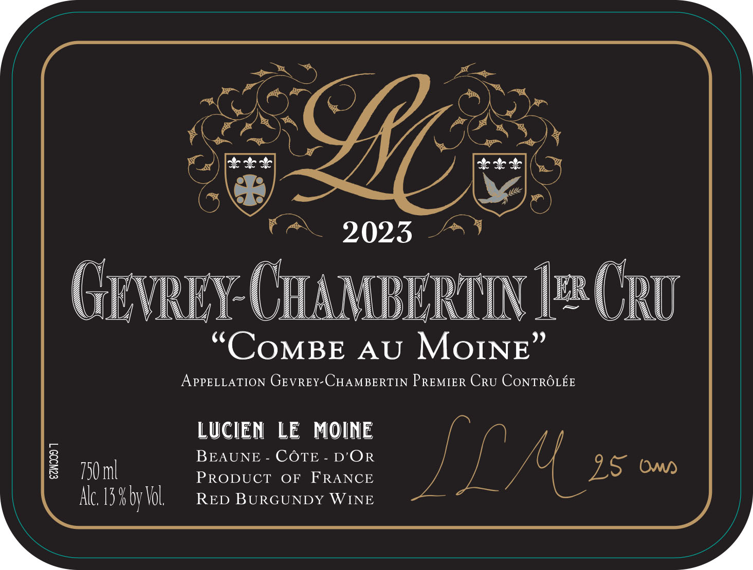 TABC label artwork for LUCIEN LE MOINE GEVREY-CHAMBERTIN COMBE AU MOINE